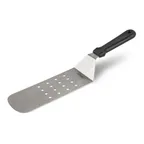 image of Concasse MCVP085 Stainless Steel Turner, 8.5", Perforated, Plastic Handle