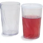 image of Dinex DX4GC807 8oz Clear SAN Tumbler, 2-5/8" Dia. x 4" H, 2oz Markings, Dishwasher Safe - 24/Case