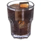 image of Dinex DX580607 - 6oz Clear Ribbed SAN Louis Tumbler, 2-5/8" Dia x 3-1/2" H, BPA Free, NSF - 36/Case
