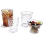 image of Dinex DXFT1207 - 12oz Clear Fenwick Tumbler, SAN Plastic, 2oz Interval Markings - 36/Case