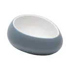 image of GET 31075-TOH/BL Plastic Ramekin, 3 oz, 3.9"L x 3.3"W x 1.7"H, Honey/Bluejay, Melamine
