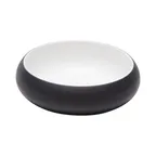 image of GET 31080-TOH/BK 40oz. Melamine Bowl, 8.1" Dia., Honey Interior/Raven Exterior, Round
