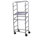 image of GSW USA AAR-0629S Merchandising Rack, 20-29" Wide, 70-79" High, Welded Aluminum, 7-Pan Capacity, 4 Swivel Casters, NSF Certified
