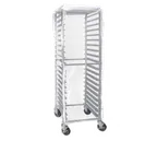 image of GSW USA AAR-20CC Clear Plastic Bun Pan Rack Cover, 21"L x 26"W x 70"H, Two Zippers, Full Height