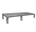 image of GSW USA RA-2414 Dunnage Rack, 24"L x 14"W x 8"H, 1000 lbs, all‑welded aluminum tube, ETL certified, 250‑1200 lbs range