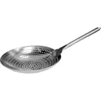 image of GSW USA SK-10 Skimmer, 10" dia., Stainless Steel, 6-1/2" Handle, Round Perforated Bowl, 16" Long