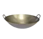 image of GSW USA WK-20 Chinese Wok, 20" dia. x 6" depth, Double Handle, Iron, Handmade