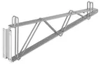 image of GSW USA WSC-14BD Wall Mount Shelving Bracket, 16" Deep Double Chrome Plated, NSF Certified Shelf Support