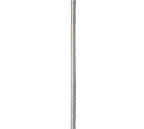 image of 1880 Hospitality FGN027CH Mobile Wire Shelving Post, 27"H, Chromate Finish, NSF, Grooved at 1" Increments for Dry Storage