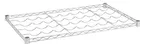 image of Hubert 18453 Kratos Wire Wine Shelf, 36"W x 24"D, 16-Bottle Capacity, Chrome Finish, NSF Certified