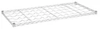 image of Hubert 19195 Kratos Wire Wine Shelf, 48"W x 24"D, 22-Bottle Capacity, Chrome Finish, NSF Certified Commercial Rack