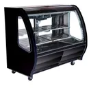 image of Imbera USA DDC60B PKD 115V R290 - Black Deli Display Case, 35.6-50°F, Stainless Counter, LED Lighting