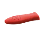 image of Lodge ASHHM41 Hot Handle Cover, 4" Red Silicone, 450°F Heat Protection, Dishwasher Safe, BPA‑Free