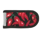image of Lodge HH1 Hot Handle Holder, 8"L, Red Chili Pepper, Cloth, Heat Protection to 350°F, Made in USA