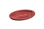 image of Lodge UOPB1 Oval Wood Underliner, 11-3/4" L x 9-1/4" W, Red Stain Finish, Hand Wash Only, Made in USA