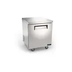image of MVP Group KIN27UCR-HC 27" 1-Door Undercounter Refrigerator, Stainless Steel, 6.5 cu. ft.