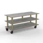 image of Steelite MGCMLB09GBXH Configurable Buffet Table - Modular Midhole Display Unit, 71.0" x 29.5" x 35.0", Grey Brushed Brass, Mixed Materials, 1 per Case, Modular Collection (Minimum Case Qty)