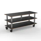 image of Steelite MGCMLB09MSXH Modular Midhole Display Unit Buffet Table, 71.0" x 29.5" x 35.0", Brushed Stainless Steel & Marble, Mixed Materials, 1 per Case, Modular Collection (Minimum Case Qty)