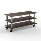 image of Steelite MGCMLB09WSXH Configurable Buffet Table, Modular Midhole Unit, Mango Brushed Stainless Steel, 71.0" x 29.5" x 35.0", Mogogo Design, 1 per Case, Modular Collection
