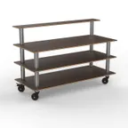 image of Steelite MGCMLB13WSXH Configurable Buffet Table - Modular Classic Plus, 71.0" x 29.5" x 47.0", Mango Brushed Stainless Steel, Grey Slate SS, Mogogo, Mixed Materials, 1 per Case