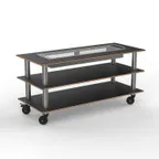 image of Steelite MGCMLD06MSXH Configurable Buffet Table, 71.0" x 29.5" x 95.5", Modular Heat Table with Marble & Brushed Stainless Steel, Mogogo Collection, Mixed Materials, 1 per Case