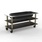 image of Steelite MGCMLE03MBXH Modular Salad Bar Unit, 71.0" x 29.5" x 35.0", Marble Brushed Brass & Grey Slate SS, Mogogo Design, Mixed Materials, 1 per Case, Modular Collection (Min. Case Qty)
