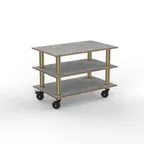 image of Steelite MGCMLX02GBXH Configurable Buffet Table - 47.0" x 29.5" x 35.0", Modular Classic Medium Unit, Grey Slate Brushed Brass Finish, Mixed Materials, Mogogo Collection