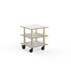 image of Steelite MGCMLX03CBXH Configurable Buffet Table, Modular Small Unit, White Carrera Brushed Br, Mixed Materials, 1 per Case, Modular Collection