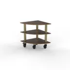 image of Steelite MGCMLX04WBXH Configurable Buffet Table - Modular Classic Corner Unit, 29.5" x 29.5" x 35.0", Grey Slate SS, Mixed Materials, 1 per Case