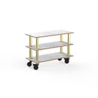 image of Steelite MGCMSX02CBXH Modular Configurable Buffet Table, White Carrera Brush Finish, Mogogo Design, Mixed Materials, 1 per Case (Minimum Order)