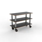 image of Steelite MGCMSX02MSXH Modular Configurable Buffet Table, 47" x 21" x 35", Grey Slate & Stainless Steel, Mixed Materials, Mogogo Collection