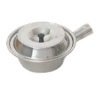 image of Town 34752 Sauce Pan - 32 Oz (1-3 Qt) 7-1/4" Diameter Tapered Stainless Steel with Lid