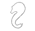 image of Town 37607 Seahorse Skull Vegetable Dough Cutter, Stainless Steel, 3" Diameter, Baking Smallware