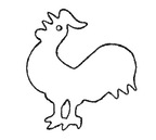 image of Town 37609/DZ - Stainless Steel Rooster Dough Cutter, Skull Animal Shape, Vegetable Cutter - Dozen