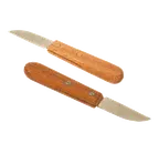 image of Town 47402 Paring Knife, 2-1/2" x 3/4" Blade, 7-1/4" OA, Riveted Wood Handle, Stainless Steel