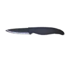 image of Town 47504B Paring Knife, 4" Ceramic Blade, Black Plastic Handle, Stamped Spear Point