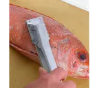 image of Town 48607 Manual Fish Scaler - 9" Length, Stainless Steel Construction, Heavy-Duty for Scaling