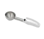 image of Vollrath 47370 Disher, 4.7 oz Capacity, #6 3" Dia, Stainless Steel Scoop, 7‑7/8" Plastic Handle, NSF