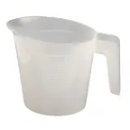 image of BUNN 04238.0000 Plastic Water Pitcher, 64 Oz (2 Qt) Capacity, White, Durable Plastic with Handle