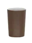 image of Cal-Mil 24406-4-89 Hudson Cylinder Utensil Holder, 3.75" x 3.75" x 6"H, Melamine Stoneware Finish, 1 Compartment Plastic Utensil & Flatware Organizer for Tabletop Storage