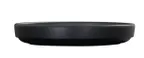 image of Cal-Mil 26121-6-13 - Isla Round Plate, 6" Diameter, Matte Black Melamine, Coupe Style, Reusable Plastic