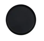 image of Cal-Mil 26143-8-13 Cove Plate – 8" Round Matte Black Melamine Dinnerware, Reusable Plastic Plate