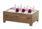 image of Cal-Mil 27011-12-136 Ice Display Housing, 21.5" x 13.25" x 8.25" H, Wooden, Chocolate Brown, Rectangular