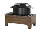 image of Cal-Mil 27012-136 Chafing Dish, 9.25" x 19.25" x 8.25" H, Chocolate Brown Rectangular, Melrose Chafer