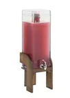 image of Cal-Mil 27019-3INF-136 Beverage Dispenser, 9.75" x 8" x 29", 2-3 Gal, Single, Wood, Chocolate Brown