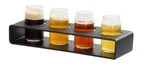 image of Cal-Mil 28508-13 Classic Taster Caddy Bar Tray, 13"x4"x2.5" ABS Plastic, Beer Wine Serving Paddle