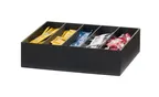 image of Cal-Mil 28512-13 Countertop Condiment Organizer 5-Section 12.31"x10.38"x3.31"H ABS Plastic Black