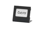 image of Cal-Mil 28513-32-13 Menu Card Holder, 4.5" x 2.25" x 4" Black ABS Plastic, 4-6" Height, 1-4" Width