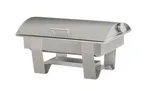 image of Cal-Mil 28520-55 Chafing Dish, 23" x 14.75" x 12.5" Stainless Steel Stackable Chafer Soft-Close Lid