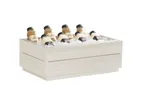 image of Cal-Mil 28602-12-141 Vista Ice Housing, 21.5" x 12.5" x 8.75" HDPE Coastal, Rectangular Plastic